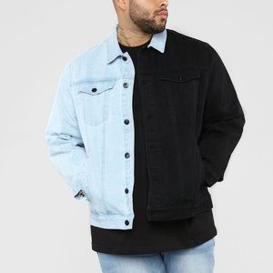 Mens Two Tone Denim Jacket